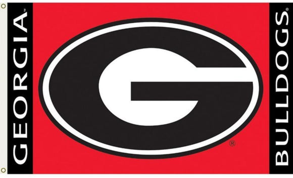 University Of Georgia UGA Red Double Sided 3'X5' BSI® Officially Licensed College Flag