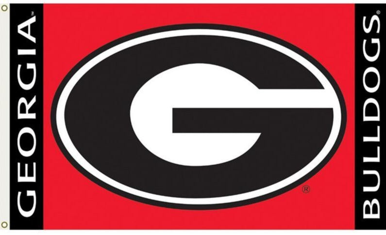 University Of Georgia UGA Red Double Sided 3'X5' BSI® Officially Licensed College Flag