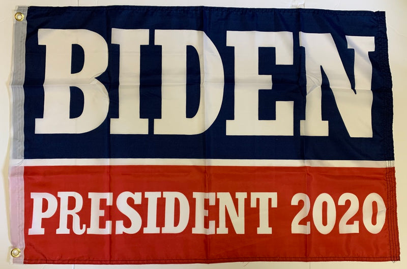 Biden President 2020 Democratic Presidential Blue And Red Double Sided Flag 2'X3' Rough Tex® 100D
