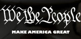 We the People Make America Great Black Bumper Sticker