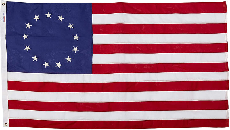Betsy Ross Flag With Sleeve 20"X40" Rough Tex® 210D