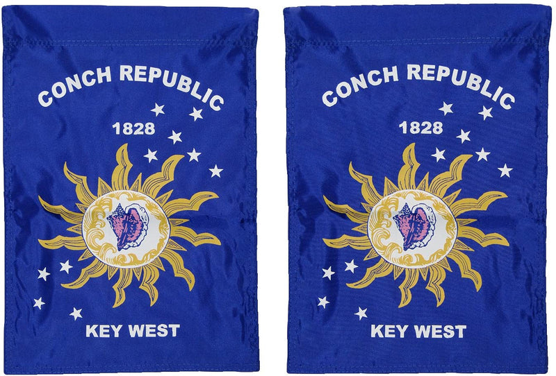 Conch Republic 18"X12" Inch Double Sided Garden Flag Rough Tex® Polyester - With Sleeve