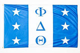 PHI DELTA THETA FLAG WITH GROMMETS - 12'X18' Rough Tex® 100D