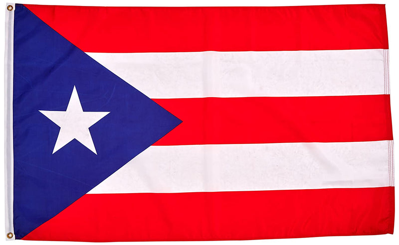 Puerto Rico Embroidered 2'X3' Flag Rough Tex® 210D