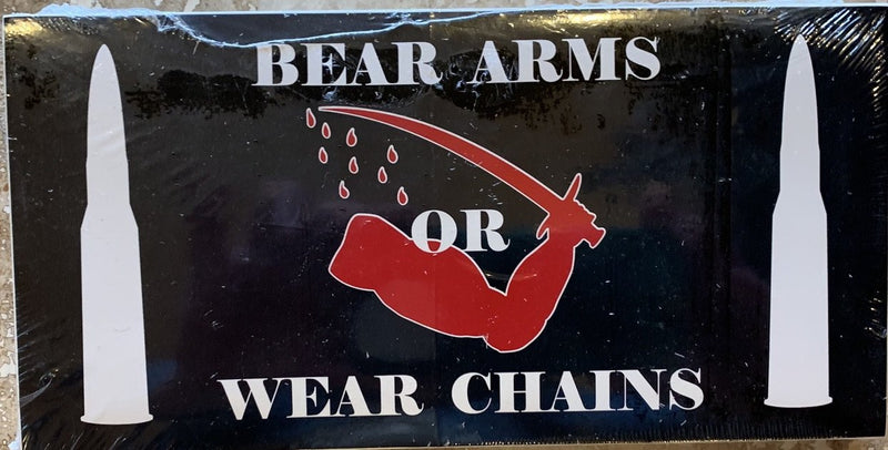 Bear Arms Or Wear Chains - Bumper Sticker