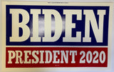 Biden 2020 Red And Blue Double Sided Yard Sign 14.5"X 23" Inches