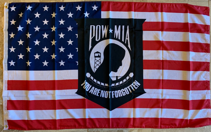 POW MIA You Are Not Forgotten American Stars And Stripes Rough Tex ® 100D 3'X5'