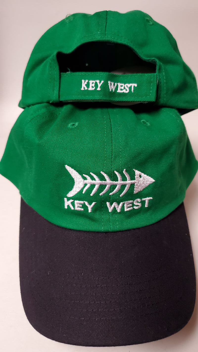 Key West Fishbones Green - Cap