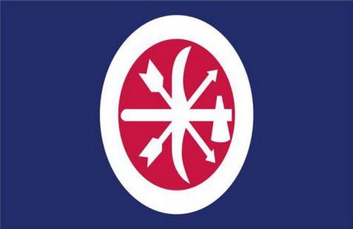 Choctaw Braves 3'X5' Flag Rough Tex® 68D Nylon