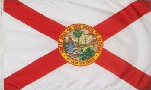 Florida 3'X5' Flag Rough Tex® 68D Nylon