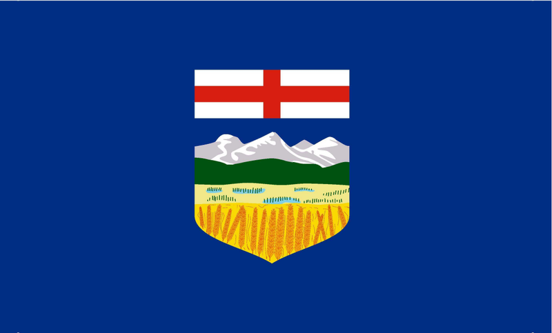 Alberta Canada 3'X5' Flag Rough Tex® 68D Nylon