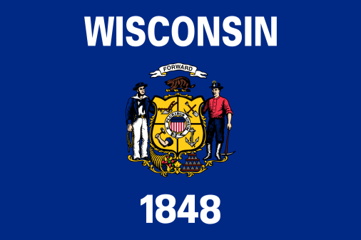 WISCONSIN 3'X5' Flag Rough Tex® 68D Nylon