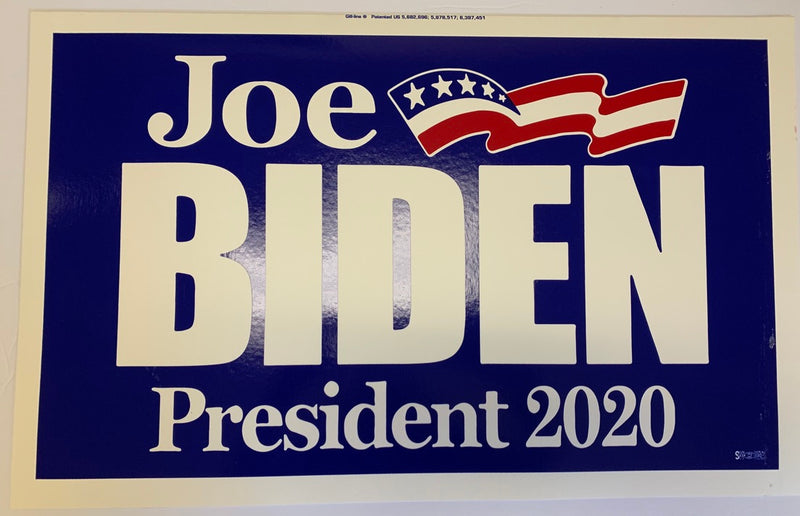 Joe Biden 2020 Blue Double Sided Yard Sign 14.5"X 23" Inches
