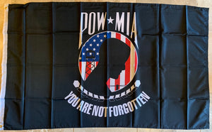 POW MIA You Are Not Forgotten USA Single Sided Flag Rough Tex ® 100D 3'X5'