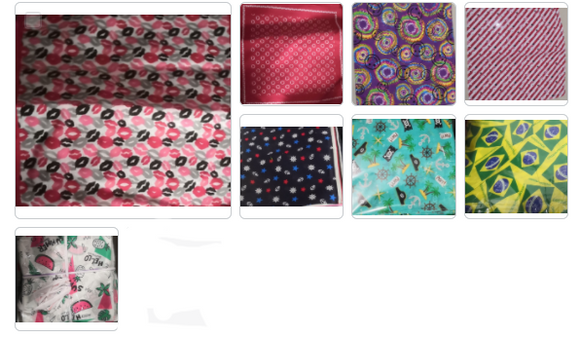 Assorted Bandana Designs Head Wrap In Various Designs 100% Cotton 22