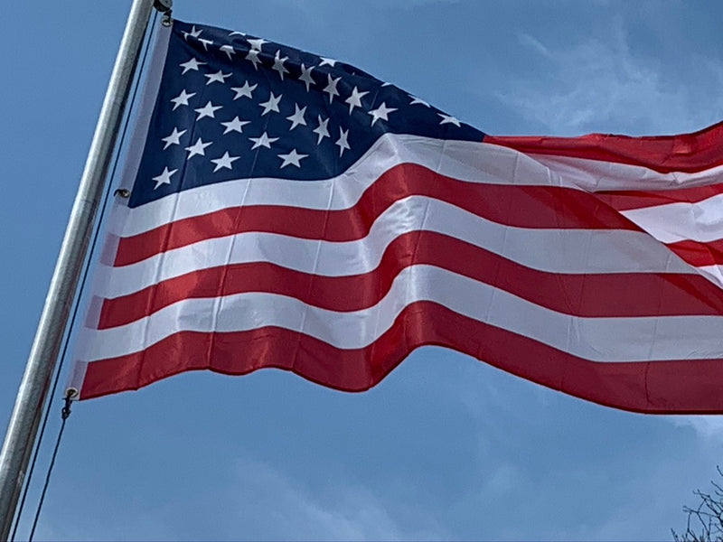 American 5'X8' U.S.A. 2-Ply Flag With Embroidered Stars & Sewn Stripes 100% Rough Tex® 300D