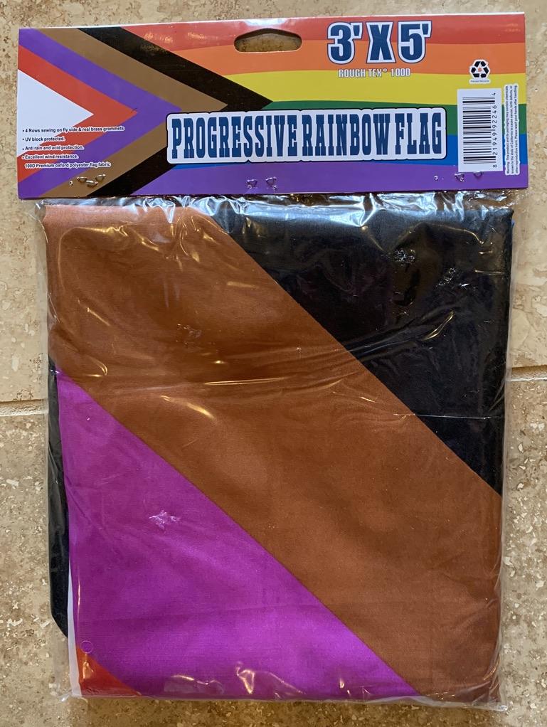 Progressive Rainbow Flag - 3'X5' Rough Tex® 100D