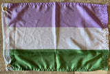 Gender Queer Flag with Grommets 12'X18' Rough Tex® 100D