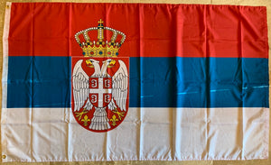 Serbia Flag 3'X5' Flag 100D ROUGH TEX ®