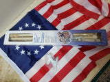 5 FEET 1" DIAMETER ALL AMERICAN BETSY ROSS BANNER FLAG POLE KIT WITH 150D NYLON BETSY ROSS FLAG