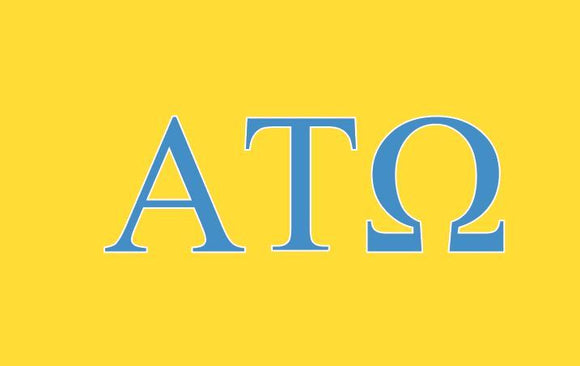 ATO Alpha Tau Omega 2'X3'  Rough Tex ® 100D Flag