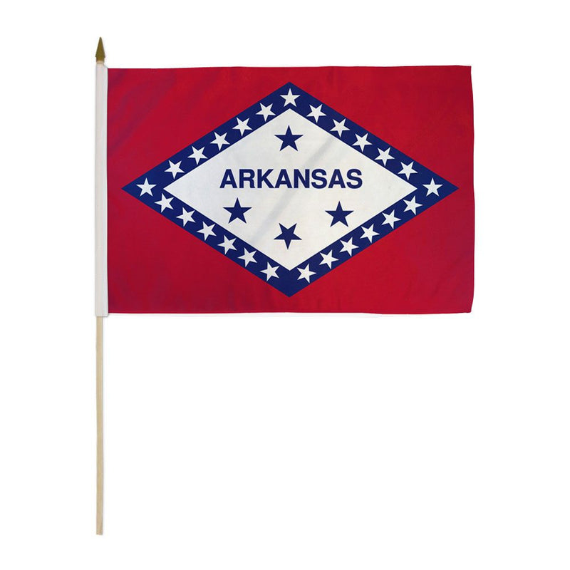 Arkansas Stick Flags - 12''x18'' Rough Tex ®68D
