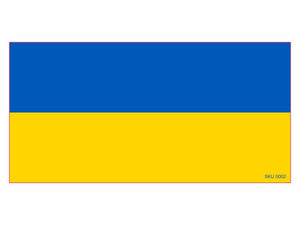 Ukraine Official Flag Bumper Sticker Made in USA