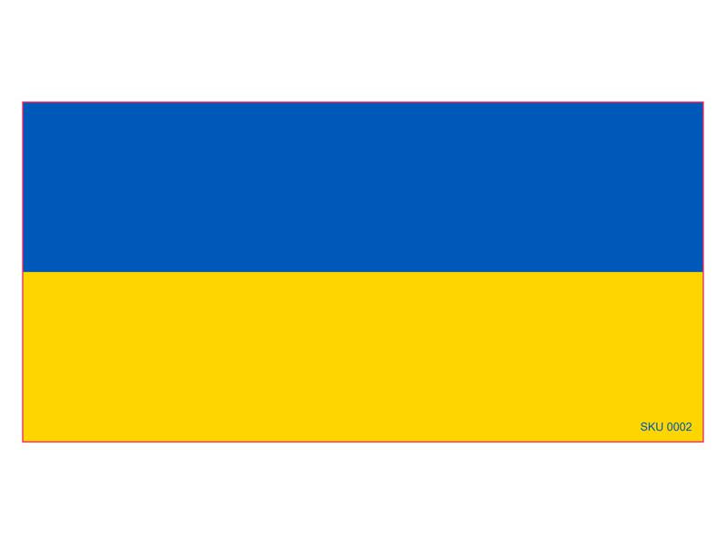 Ukraine Official Flag Bumper Sticker Made in USA