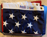 United States Flag 3'X5' 100% All Weather Nylon Annin Flagmakers®