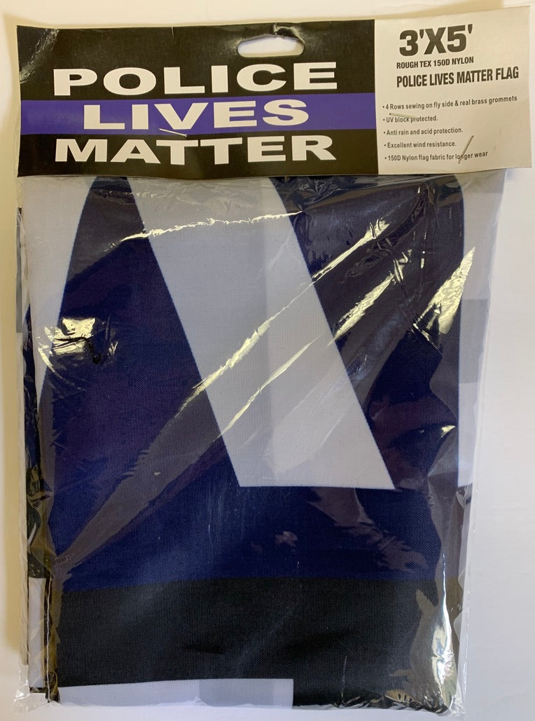 Police Lives Matter 3'X5' Rough Tex® 150D Nylon