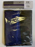 US Police Memorial Thin Blue Line 5'X8' Flag Rough Tex ® 68D Nylon