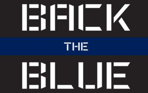 Back The Blue 2'x3' Flag ROUGH TEX® 100D