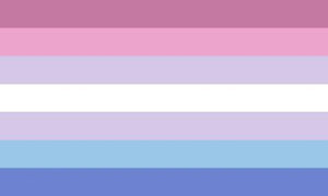 Bigender Pride 3'X5' Flag With Grommets Rough Tex® 100D