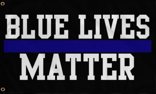 Blue Lives Matter 3'X5' Flag ROUGH TEX® 100D