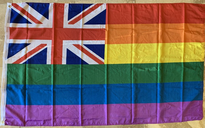 Union Rainbow Pride Flag- 3'X5' Rough Tex® 100D