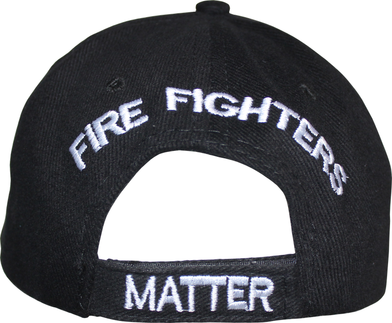 Fire Fighters Matter Memorial Red Line Black Cap