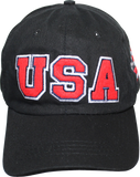 USA Distressed Black Cap