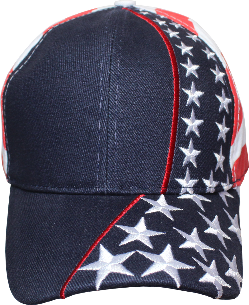 USA Embroidered Stars & Stripes Cap