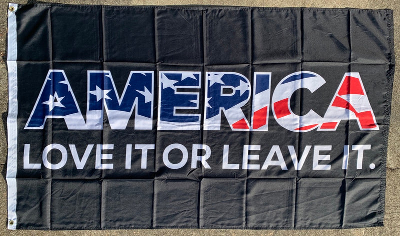 America Love It Or Leave It 3'X5' Flag Rough Tex® 100D