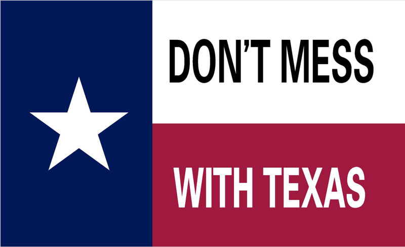 Don't Mess With Texas 3'X5' Flag ROUGH TEX® 68D