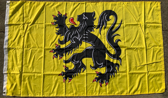 Flanders Flemish Lion 3'X5' Flag Rough Tex® 100D