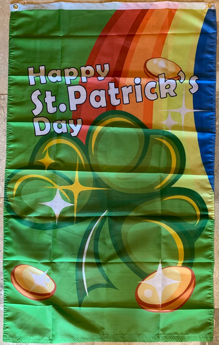 Happy St. Patrick's Day 3'X5' Flag Rough Tex® 100D