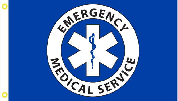 Emergency Medical Service 3'X5' Flag ROUGH TEX® 100D