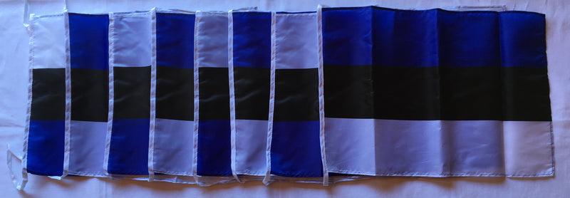 Estonia 12' Foot Long Bunting String Flag - Rough Tex ®100D