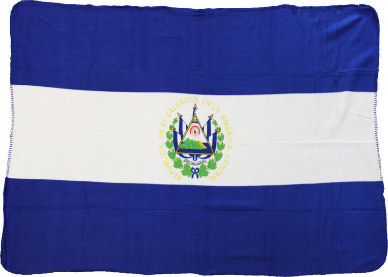 El Salvador Flag Deluxe Polar Fleece Blanket