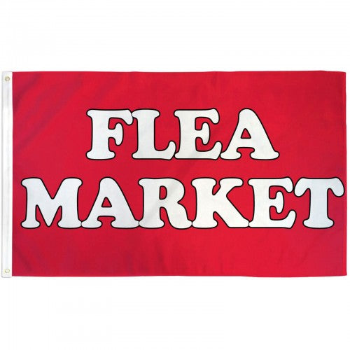 Flea Market (Red) 3'X5' Flag ROUGH TEX® 100D