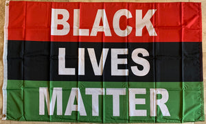 Black Lives Matter Pan-African Single Sided 3'X5' Flag Rough Tex® 100D