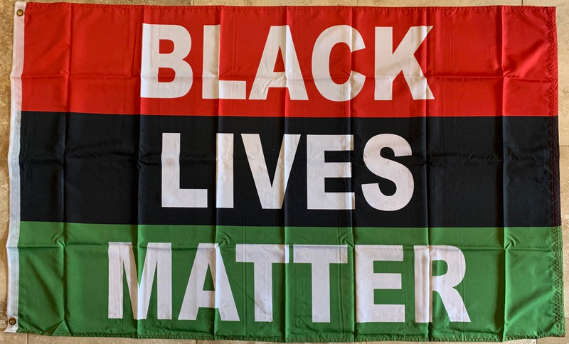 Black Lives Matter Pan-African 4'X6' Flag Rough Tex® 68D Nylon
