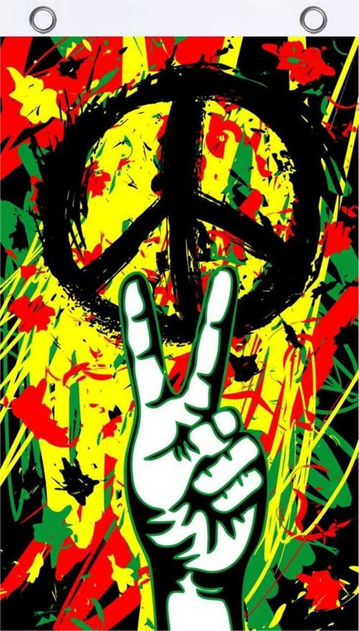 Peace Graffiti 3'X5' Flag Rough Tex® Polyester