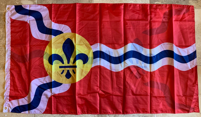 City Of St Louis Double Sided Flag 3'X5'- Rough Tex® 68D Nylon